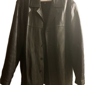 Wilson’s hard leather jacket